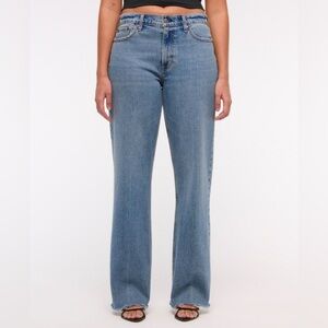 Abercrombie & Fitch Curve Love Low Rise Baggy Jean